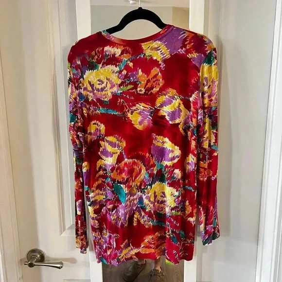 Prabal Gurung Long Sleeve Abstract Tee Size Medium - Picture 4 of 4